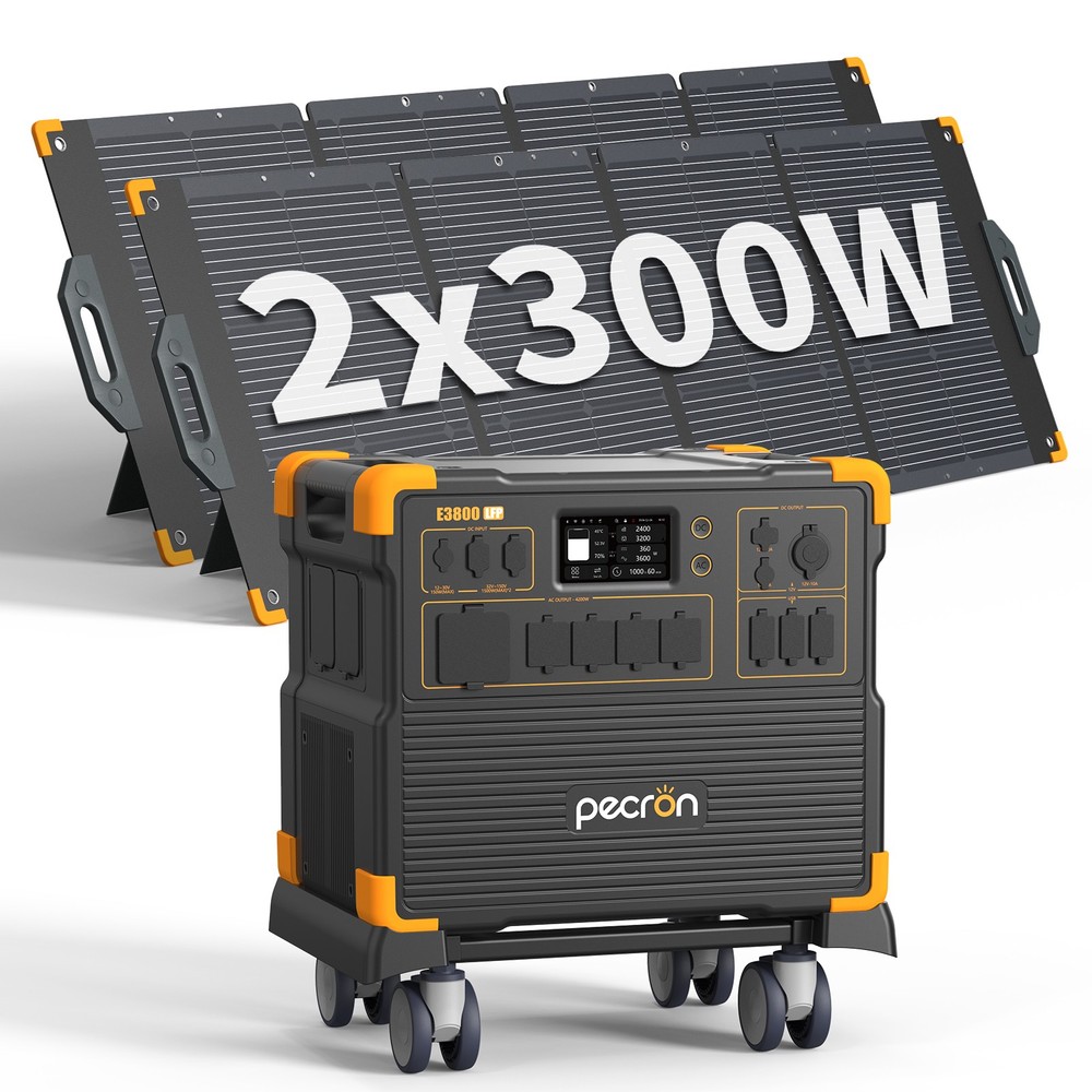 PECRON Portable Power Station E3800LFP 3840Wh LiFePO4 Expandable for Backup