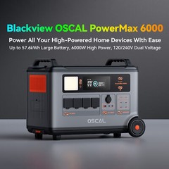 PowerMax 6000 Rugged Portable Power Station LiFePO4 Battery Solar Generator N9E3