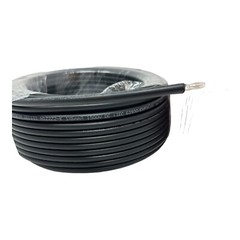 2x 25meter Drum Red and Black Solar Panel PV Cable Wire 6mm² 2 Pairs Connectors
