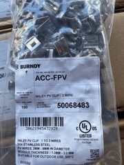 (100 PACK) Burndy ACC-FPV – WILEY PV CLIP – 2 wire 50068483