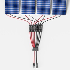 Solar Connectors Cable for Solar Panels Cable Splitter Y Branch Parallel Adapter