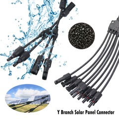 Solar Panel Connector Y Branch Cable Connection Adapter Waterproof Plug Kit M/F