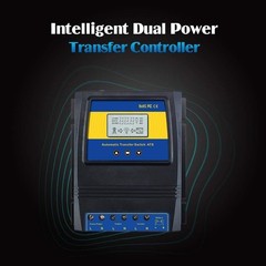 Smart Dual Power Controller with Fast Transfer Switch – 50A for Solar/Wind Use