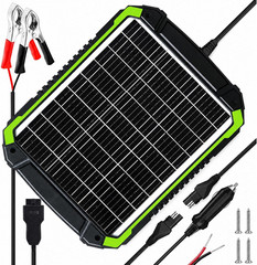 TOPRAY 20W 12V Solar Battery Maintainer & Trickle Charger | Battery Drain Reduct