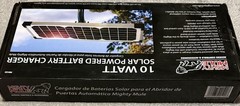 Genuine Mighty Mule Solar Panel Gate Opener FM123 10 Watt Solar Panel – Unused