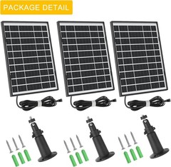 3 Pack 7W Solar Panel Compatible with Blink Outdoor 4 4th Gen/ 3rd Gen XT3 an…