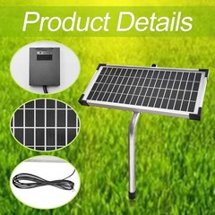 10W Solar Panel Kit for Automatic Gate Openers Compatible with Mighty Mule