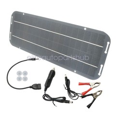 30W Solar Panel 12V Trickle Charger Battery Charger Kit Maintainer Car Boat RV