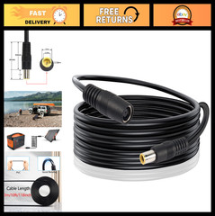 10Ft DC 8mm Extension Cable, Male to Female Power Cord, 14AWG for Solar Generato