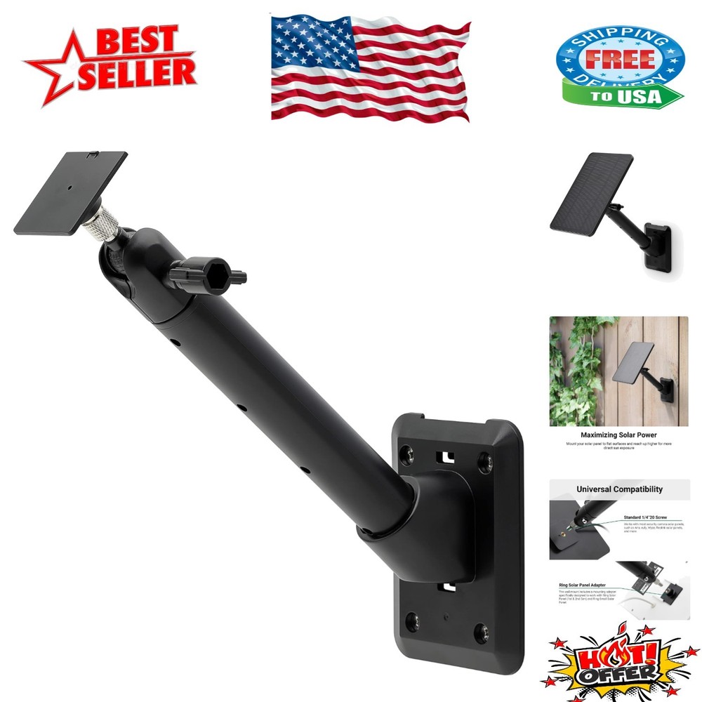 Multi-Angle Solar Panel Wall Mount for Optimal Exposure & Easy Installation
