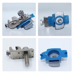 Solar Panel Grounding Lug, Bolt-On Cable Clamp with Nuts for Off-Grid Solar