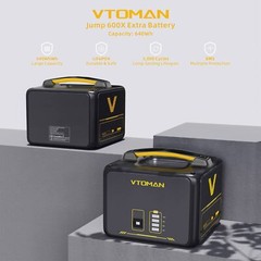 US VTOMAN Jump 600X Extra Battery 640Wh LiFePO4 Backup Expansion Battery