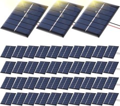 40 Pcs Mini Solar Panels 3V 120MA Small Polycrystalline Solar Cells Bulk DIY …