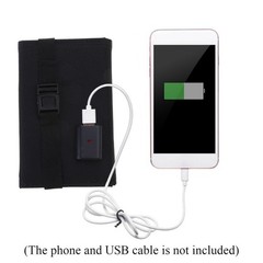 8W Foldable Waterproof Outdoor Camping Hiking Phone Charger Cells