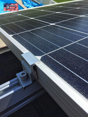Solar Panel Mounting Kit to Mount for 10 Solar Panels, with Clamps, L-Brackets &