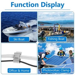 100 Pcs Stainless Steel Cable Clips S Clip Solar Panel Cables Photovoltaic Do…