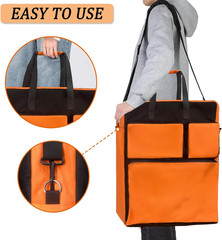 Padded Utility Solar Panel Bag,For Jackery 100 Watt Solar Panel,Double Layer Des