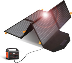 60W Portable Solar Panels Chargers QC3.0 USB-A USB-C DC5521 8Mm Output