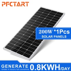 200W 12V Solar Panel High Efficiency Monocrystalline Solar Panels For Caravan RV