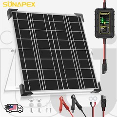 20W/30W/50W 12V Solar Battery Trickle Charger Maintainer with Controller for Car