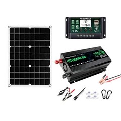 Grennova 1500W Solar Kit 40W Panel 60A MPPT 110/220V Inverter Off-Grid Home RV