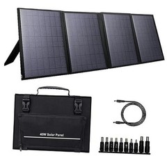 Portable Solar Panel Foldable Solar Charger for Outdoor Solar Generator 40W