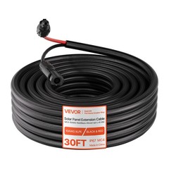 VEVOR 30FT Solar Panel Extension Cable 10AWG Wire Flame Retardant with Connector