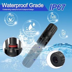 1/5/10/20/50/100 Pairs Male Female Solar Cable Connectors For DIY Solar Panel US