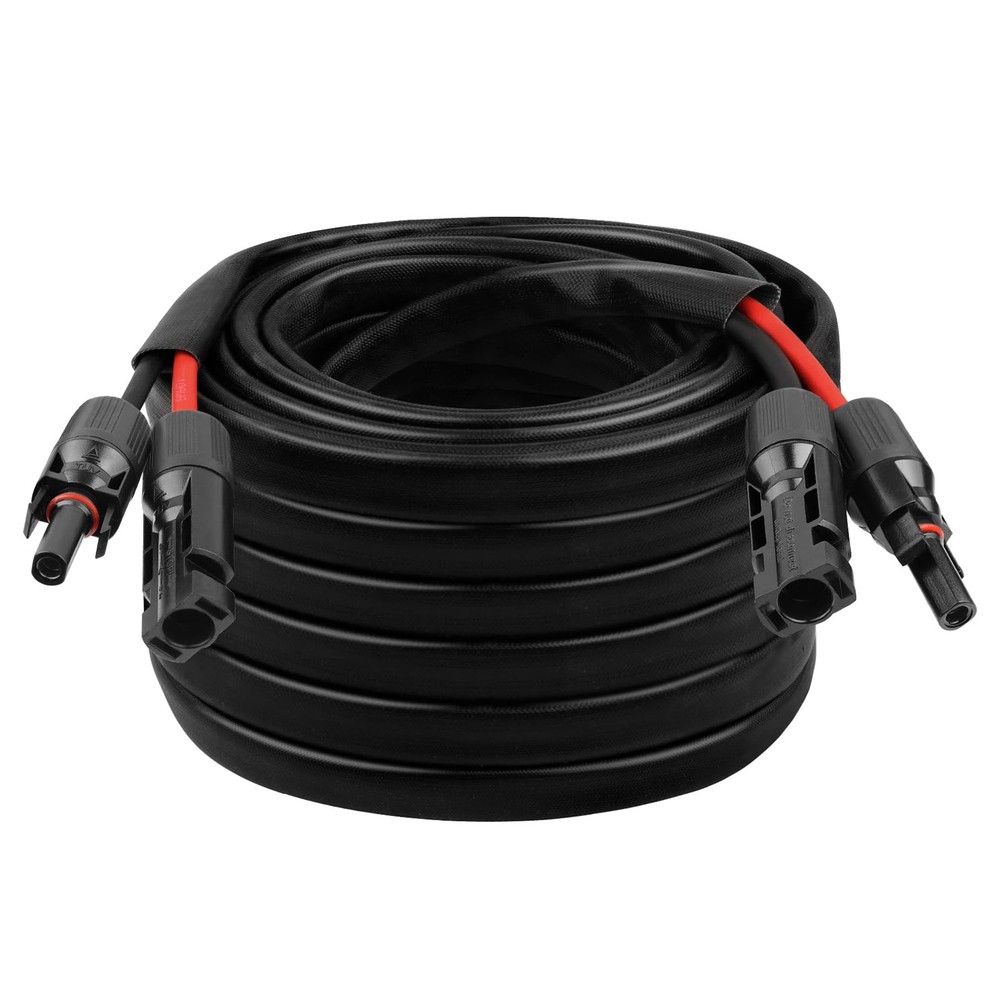 10AWG Solar Panel Extension Cord 50FT Waterproof PV Wire