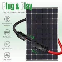 Twin Wire 20 Feet Solar Extension Cable 10AWG with -IP67- Female and Male Con…