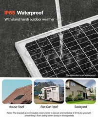 Compact 50W Solar Maintainer with MPPT Controller – Ideal for RVs & Trailers