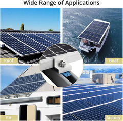 10Pcs Solar Panel End Clamp for Standard Unistrut, Aluminum 30Mm/35Mm Solar Pane