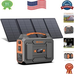146Wh Camping Solar Power Bank with Foldable 40W Panel – Ideal for Emergencies
