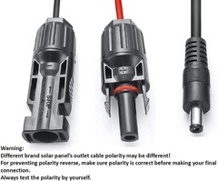 16AWG Solar Connectors with Foldable Design and 4 DC Adapters – Universal Fit