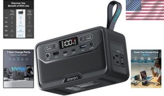 Ultra-Compact Power Station – 89.6Wh with Dual USB-C & LED Light for Emergencies