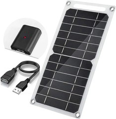 Portable 5V 6W USB Solar Panel Charger for Phones, Cameras, and Camping Gear