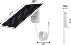 23% High Efficiency USB-C Solar Panel for Outdoor Cameras – Easy Installation