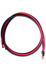 Pair Solar PV 6 AWG cables UL black & red 19 strands copper wire with copper lug