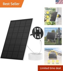 Sustainable Solar Panel for Bird Feeder Camera – 3W & Waterproof Design