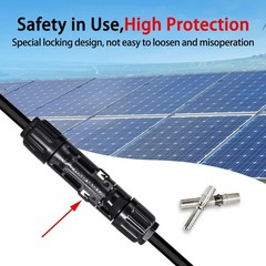 8AWG Solar Connectors IP68 Waterproof 1500V 70A Solid Tinned Copper Terminal …
