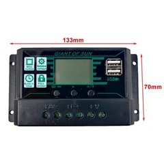 10A-100A MPPT Solar Panel Regulator Charge Controller 12V/24V Focus Tracking