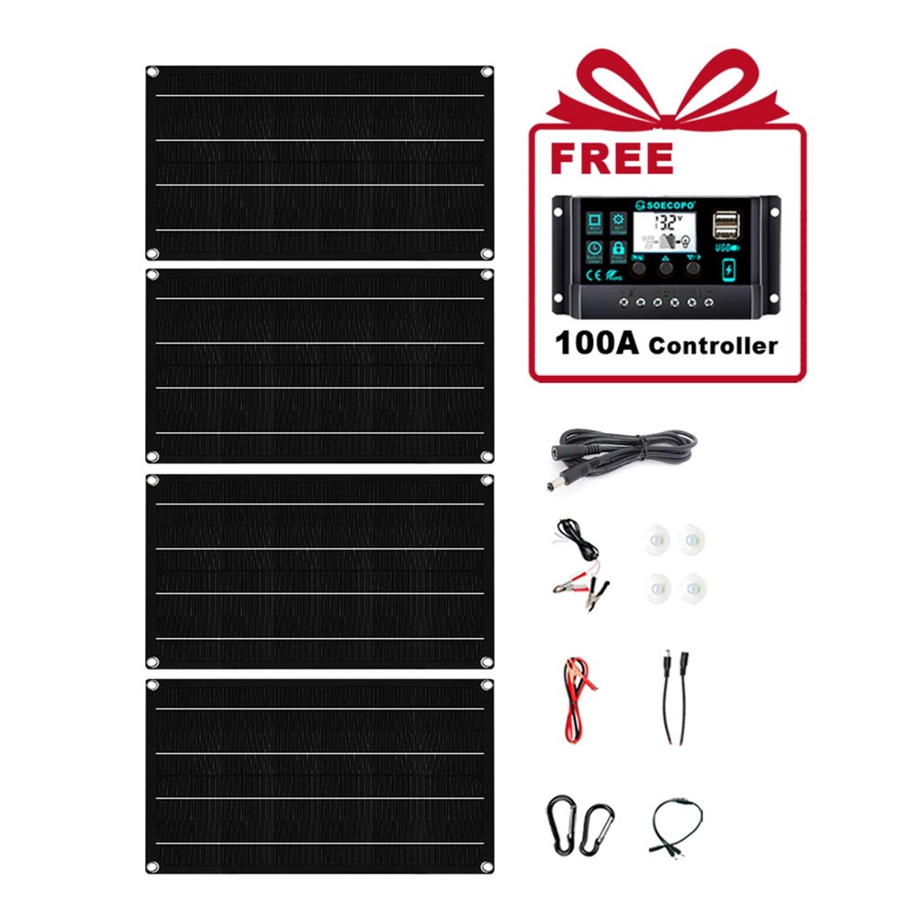 3200W Solar Panel Kit-4x800W High-Efficiency+100A Controller Full AccessoriesY