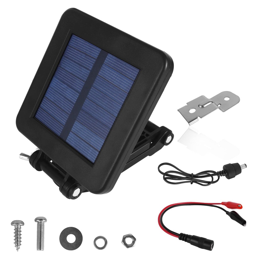 Folwerpk 6-Volt Solar Panel For Deer Feeder With An Adjustable Mounting Brac…