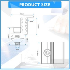 Solar Panel Mounting Z Bracket Kit – 20 Pack