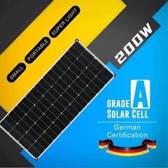 200 Watts Monocrystalline 200W 12V Solar Panel High Efficiency Mono Module 9BB