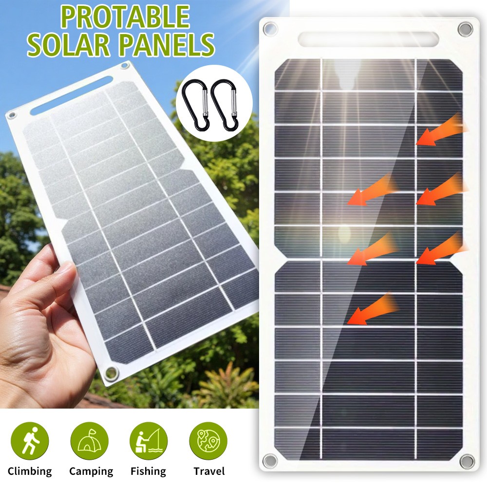 20W 5V Flexible Mono Solar Panel Solar Module Outdoor Charger Kit For Camping