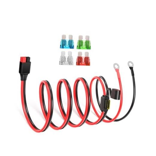 Anderson Connector to O Ring Terminal 10AWG Battery Connector Cable with 5
