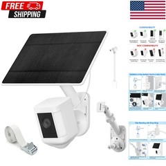 Solar Panel for Ring Camera Spotlight Cam Plus/Pro(Battery) & Stick Up Cam/Pro B