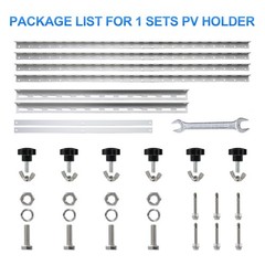 AeternaSol Solar Panel Mounting Brackets System for PV RV Roof Off-Grid Garden