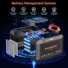 MARBERO 111Wh Portable Power Station with 30W Solar Panel Included